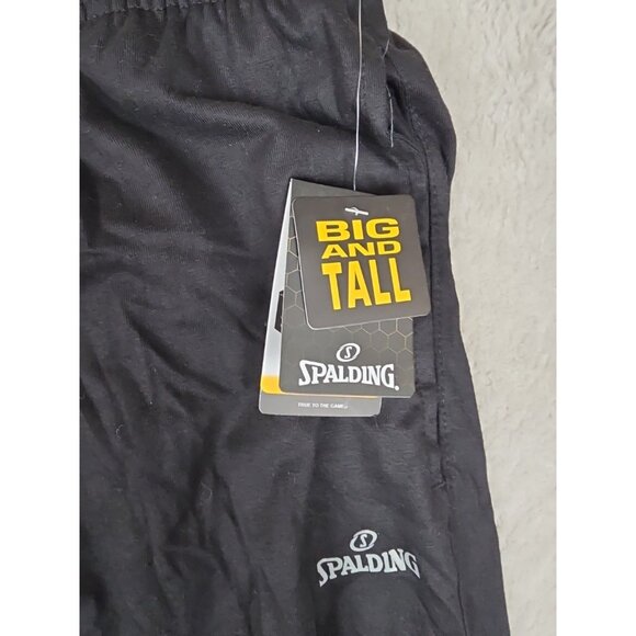 Spalding Men's Size 2XLT Regular Fit Big And Tall Black Pants - Picture 5 of 10